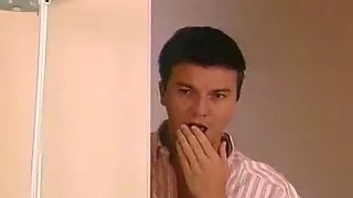 Jenna Jameson sticks her longue tongue inside a tight pussy