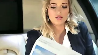 Blonde babe gets fucked in the car by WxA8AxW