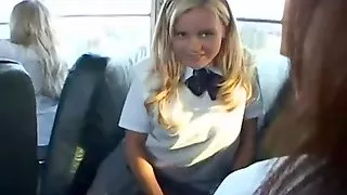 Bree - White SchoolGirl Bus Slut