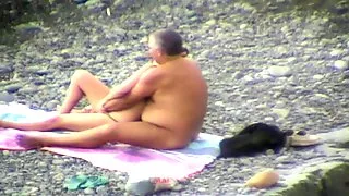 Groping on the beach