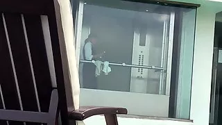 Hotel Maid Sees My COCK!!