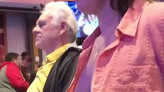 Nip Slip in a Casino