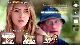 Solitary Grandpa fucks blonde teeny in the forest