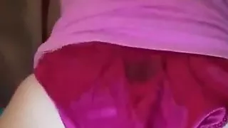 Satin panty job for my cock
