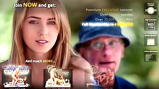 Nice grandpas cool off Tiffany's horny young pussy
