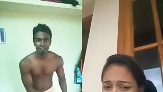 Dubmash Tamil by Tamil Aunty with flashing boobs