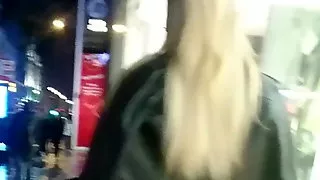 Candid Big Booty Instagram Teen Slut - Tight Leather Pants