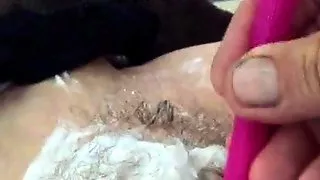 Shaving wife
