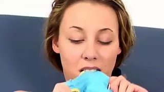 Playing with stolen panties just gets me so wet