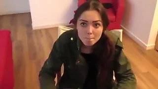 Geordie chav teen slag in tights gets fucked by older guy