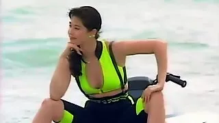 Asian women in swimsuits