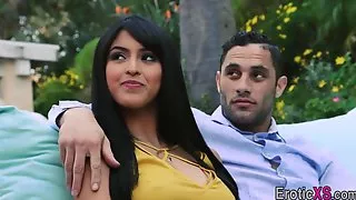 Group babes swap spunk