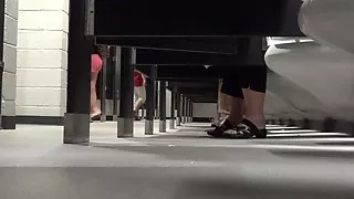 Under toilet stall voyeur II
