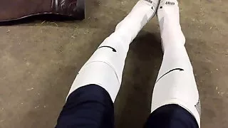 Rubbing myself in the stable