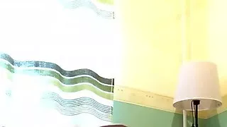 Swimsuit girlfriend at hard cock