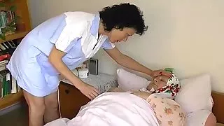 OmaPasS Fatty Grandma is Playing with Doll