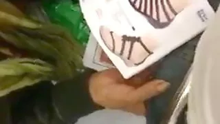 Guy gets older woman to grope him