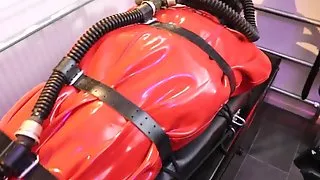 Extreme rubber bondage by Mistress Kim