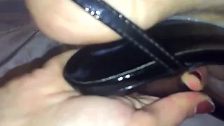 Shoe cumplay slo mo