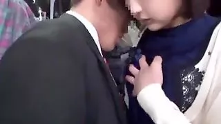 Asian train groped