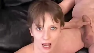 Rimming - Ugly Girl Licking Older Mans Ass