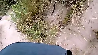 Suddently a man came to fuck my wife on the beach