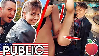 UGLY & OLD - MILF, almost GRANNY public fuck RUBINA dates66