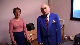 Ugly Lady Fucks And Licks Old Man's Ass