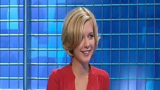 Rachel Riley - Sexy Cleavage In Red Dress