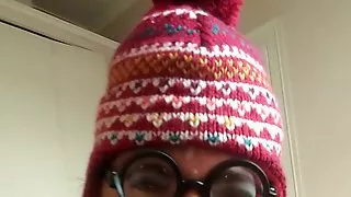 Ugly stupid woman with hairy armpits legs and nipples suck