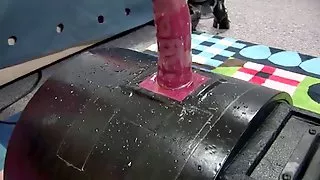 Shy blonde goes ham on sybian